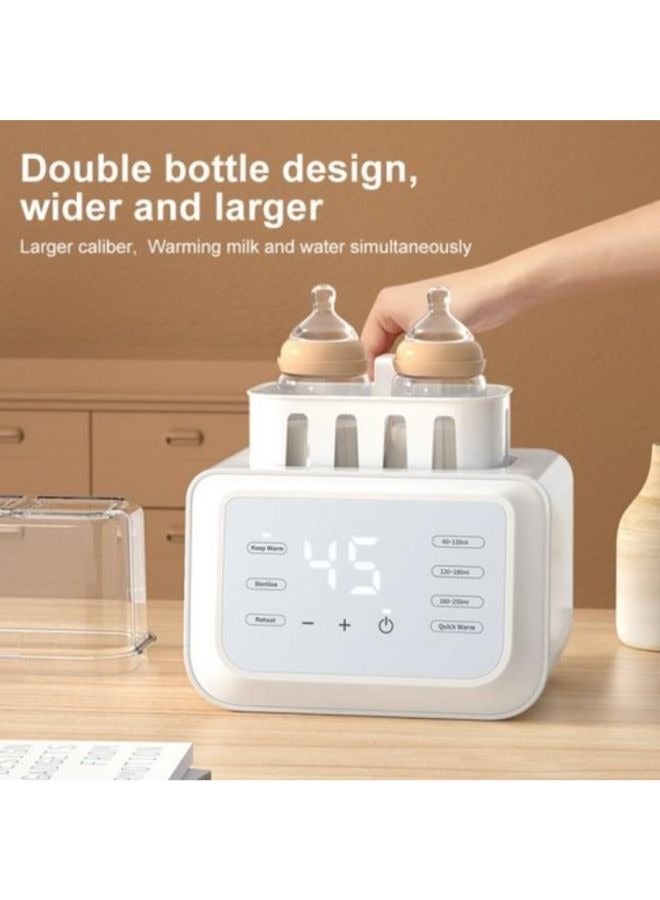 Multifunctional Double Bottle Milk Warmer Automatic Milk Warmer Defrosting and Heating Breast Milk Warmer  - Image 3
