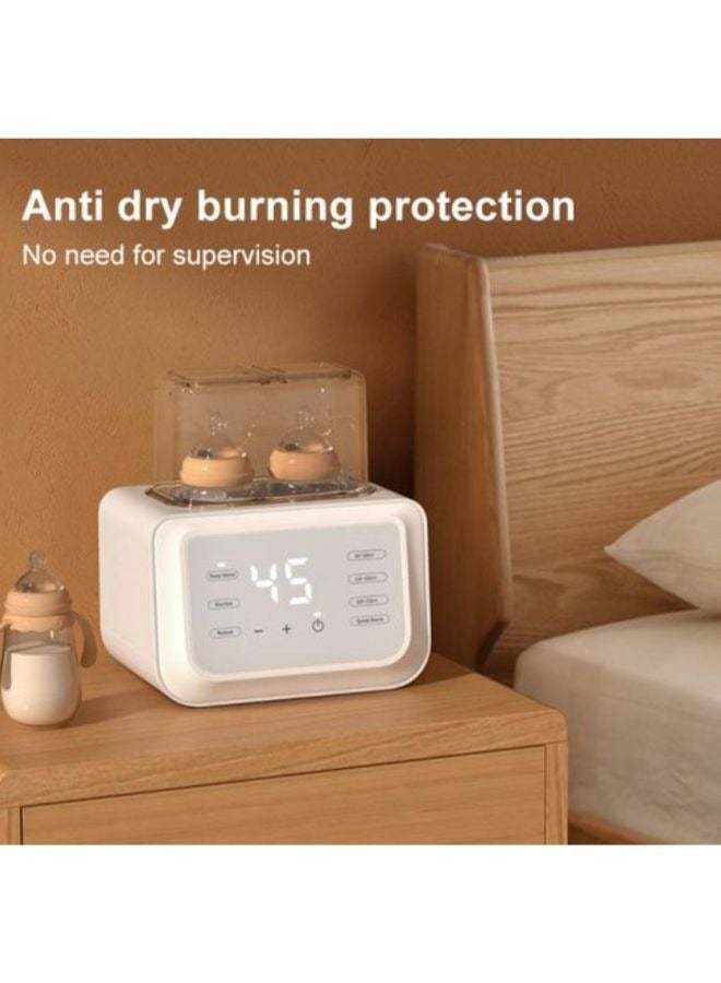 Multifunctional Double Bottle Milk Warmer Automatic Milk Warmer Defrosting and Heating Breast Milk Warmer  - Image 5