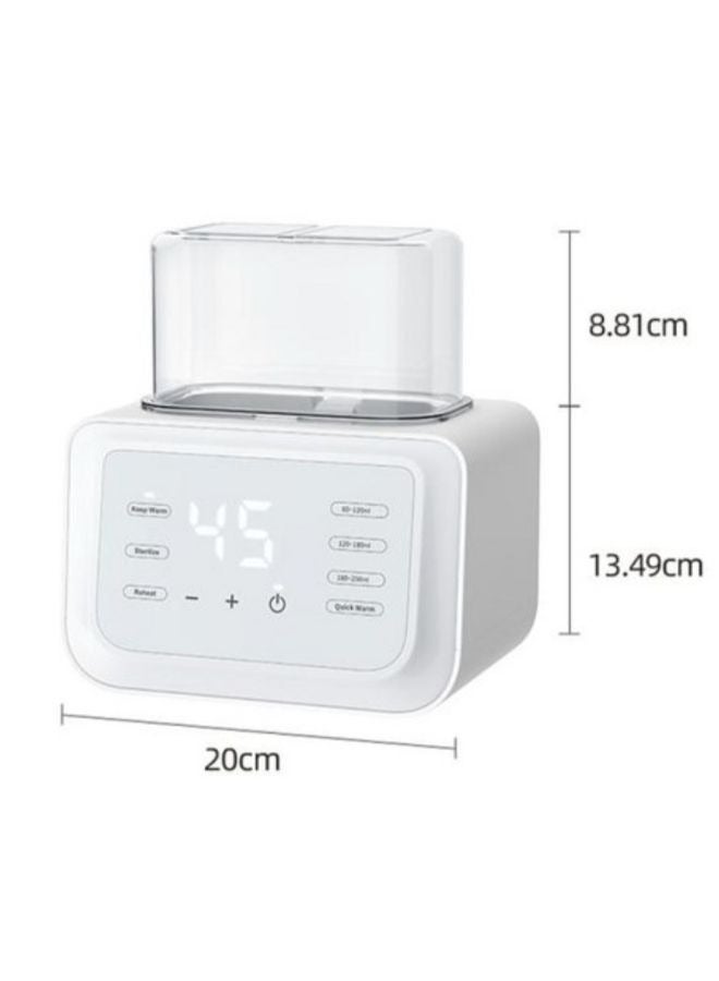 Multifunctional Double Bottle Milk Warmer Automatic Milk Warmer Defrosting and Heating Breast Milk Warmer  - Image 2