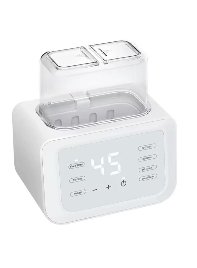 Multifunctional Double Bottle Milk Warmer Automatic Milk Warmer Defrosting and Heating Breast Milk Warmer  - Image 1
