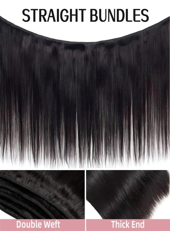 انجي كوين حزمة شعر بشري مستقيم، طولها 16 بوصة، 100% غير معالج، درجة 12A، خصلات شعر برازيلي بكر، خصلات شعر ريمي خام، وصلات شعر مزدوجة، لون أسود طبيعي للنساء ذوات البشرة السمراء - Image 4