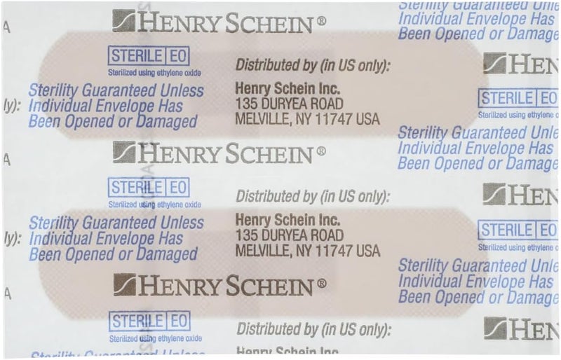 Henry Schein Adhesive Sheer Bandage Strips 34 x 3 Sterile Box of 100 Bandages - Image 3
