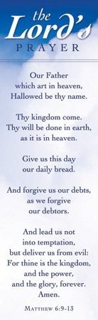 Warner Press Christian Bookmarks - The Lord's Prayer - Inspirational Religious Bookmarks for Teens, Men or Women - Standard Design - 6.5" x 2" - Bible Bookmarks with Scriptures - Package of 25 - Image 1