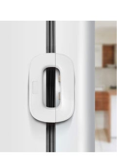 Plan A Refrigerator Lock, Upgraded 2 Button Home Fridge Lock, Toddler Safe Freezer Door Lock with Strong Adhesive, Kids Refrigerator Locks No Tools or Drilling Needed  - Image 1