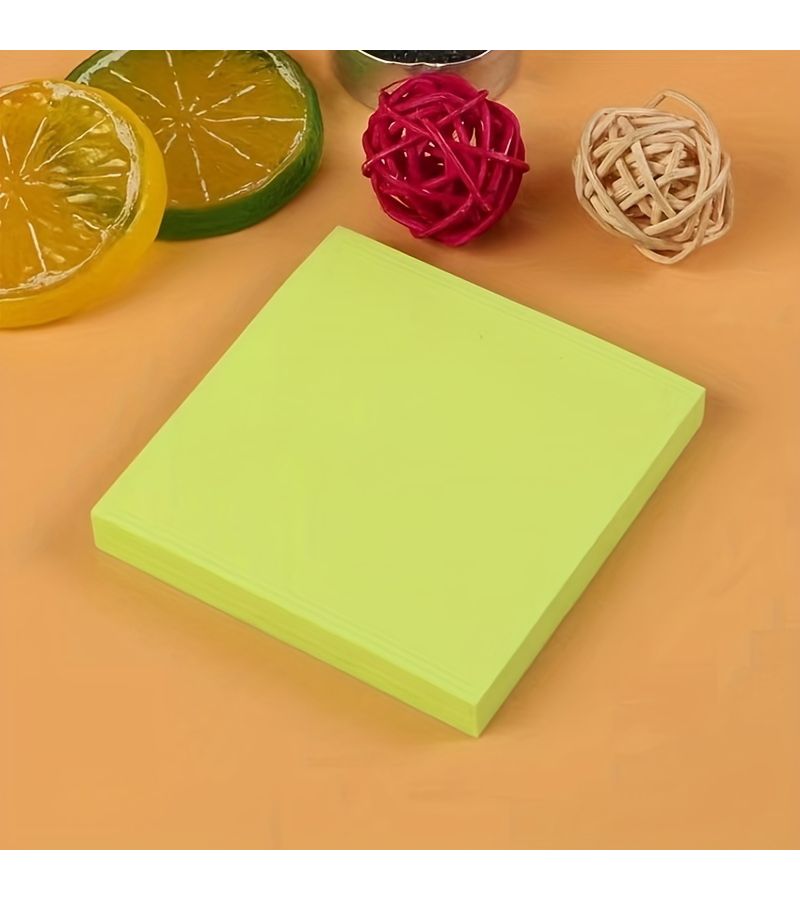 3 Books 300 Sheets Fluorescent Sticky Notes Bright Colors For Students And Offices Cute Notebooks - Image 3