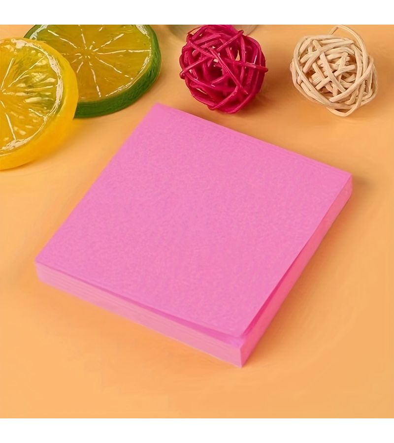 3 Books 300 Sheets Fluorescent Sticky Notes Bright Colors For Students And Offices Cute Notebooks - Image 5