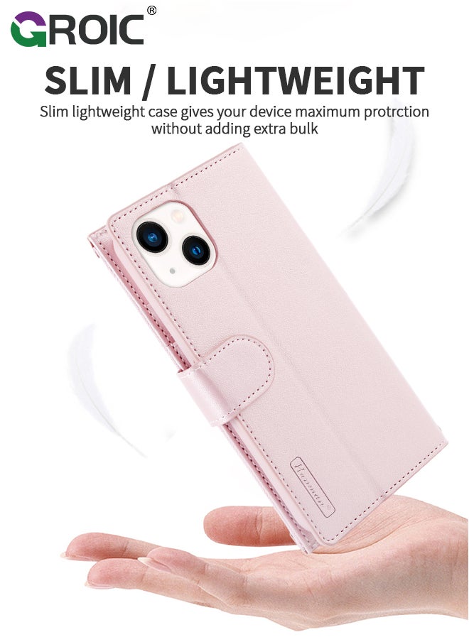 iPhone 15 Plus Case,Wallet Case Compatible with iPhone 15 Plus, Zipper Case with RFID Blocking Card Holder Slots, Flip PU Leather Phone Shell Shockproof Cover for iPhone 15 Plus 6.7 Inch