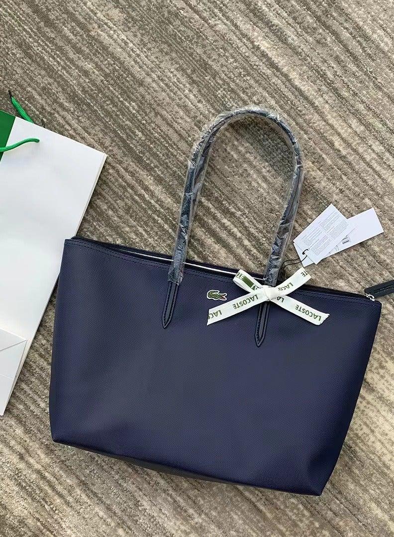 LACOSTE women's concept fashion large zipper handbag shoulder bag large shopping bag  - Image 1