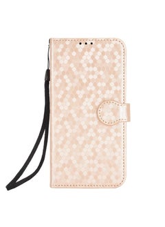 erorex Case For Xiaomi Redmi 13C 5G / 4G Honeycomb Dot Texture Leather Phone Case  - Image 3