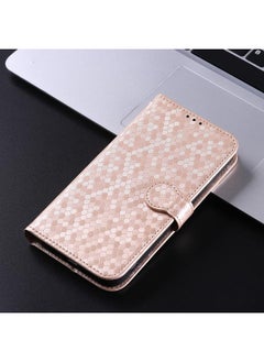 erorex Case For Xiaomi Redmi 13C 5G / 4G Honeycomb Dot Texture Leather Phone Case  - Image 2