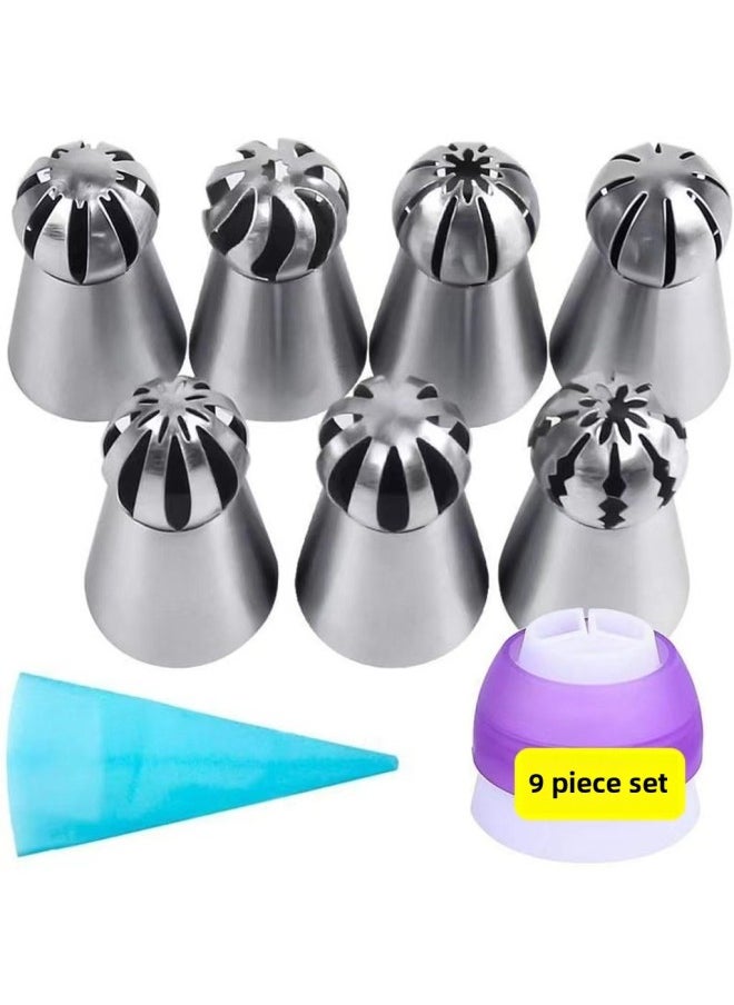 Generic 22-piece Spherical Pastry Nozzle Suit Torch Pastry Nozzle Pastry Bag Converter Pastry Suit-Color:100 Sets-Specifications:3-Piece B Meal  - Image 2