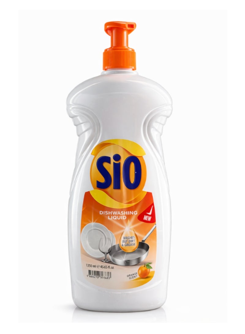 SIO Orange Scent Dishwashing Liquid – Effective Cleaning & Gentle on Hands – 500ml - Image 1