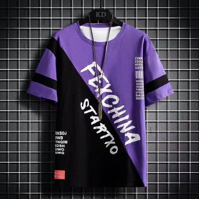 Short-sleeved T-shirt Men's Casual All-match T-shirt Half-sleeved T-shirt Men's Fashionable Top for Teenagers - Image 4