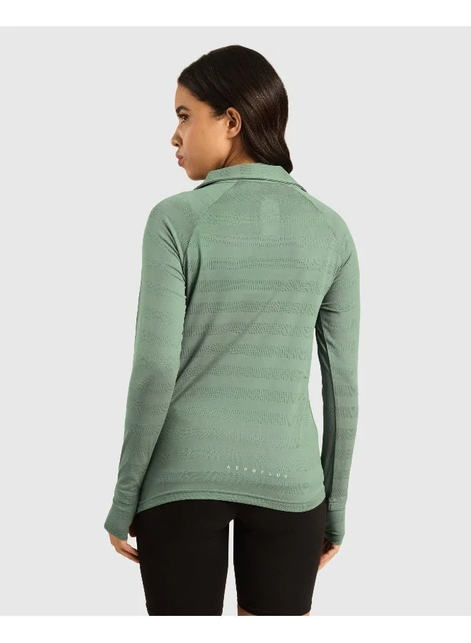 Musclemind Women's Vogue Polo Full Sleeve T-Shirt with Smart Collar, Breathable Fabric, Thumbholes, Raglan Sleeves