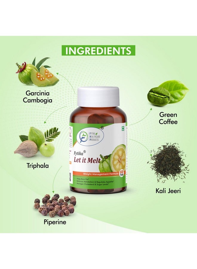 FYTIKA أقراص إدارة الوزن من فيتيكا للرعاية الصحية | غارسينيا كامبوجيا، قهوة خضراء، تريهالا، كالي جيري | دعم وزن صحي | للرجال والنساء صافي - 120 قرص - Image 2