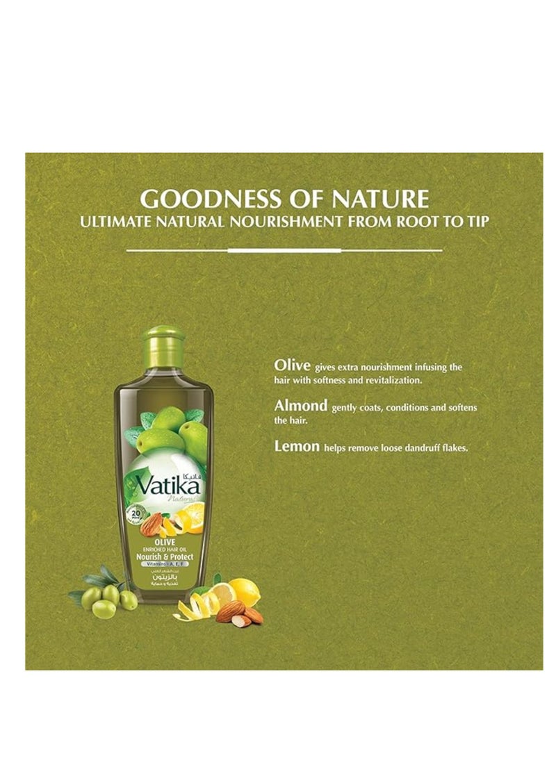 Dabur زيت شعر غني بالزيتون لتغذية وحماية الشعر 200 مل - Image 2