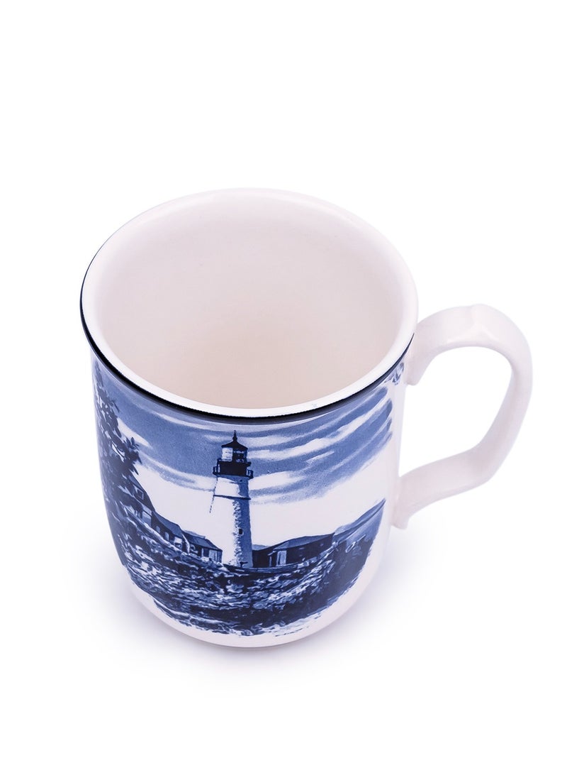 Claytan Lighthouse Blue 370ml Ceramic Mug - Image 3