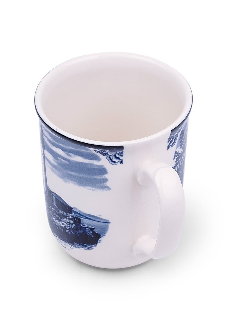 Claytan Lighthouse Blue 370ml Ceramic Mug - Image 4