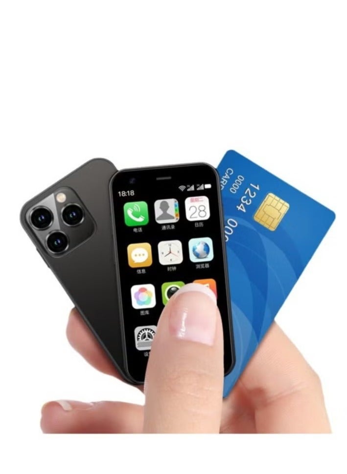 vesus Super Mini Mobile Phone Android Quad Core Titanium Silver, Mobile Mini Smartphone Ultra Small Pocket Student Children Men and Women 16 GB RAM 512 GB ROM - Image 1