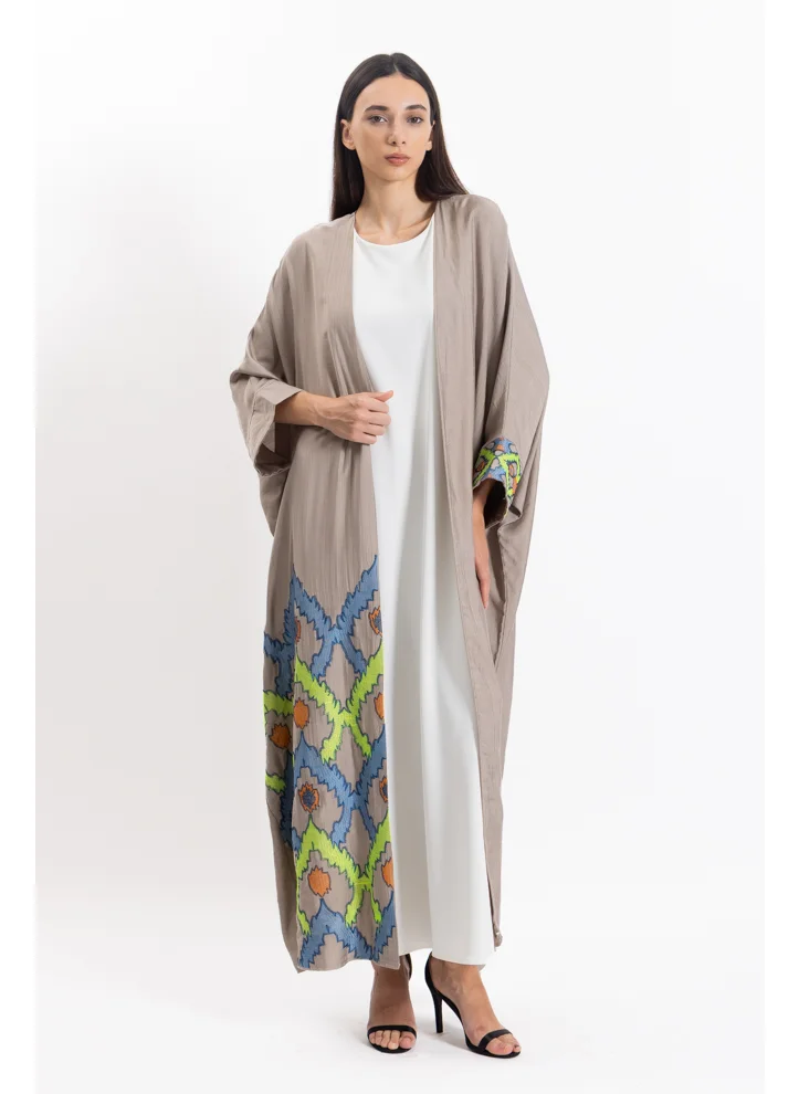 شايبس EMBROIDERED ABAYA WITH MAXI DRESS