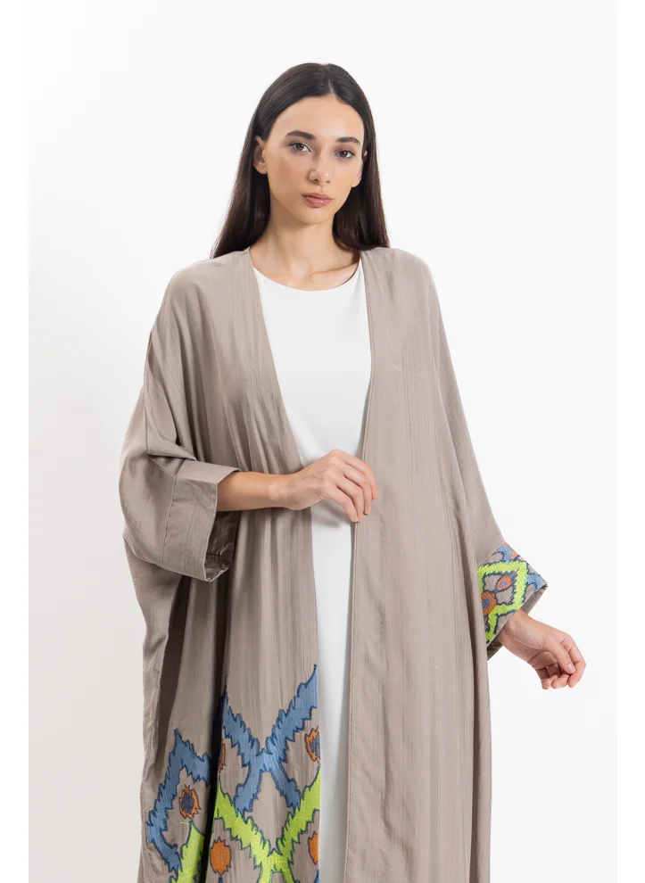 شايبس EMBROIDERED ABAYA WITH MAXI DRESS