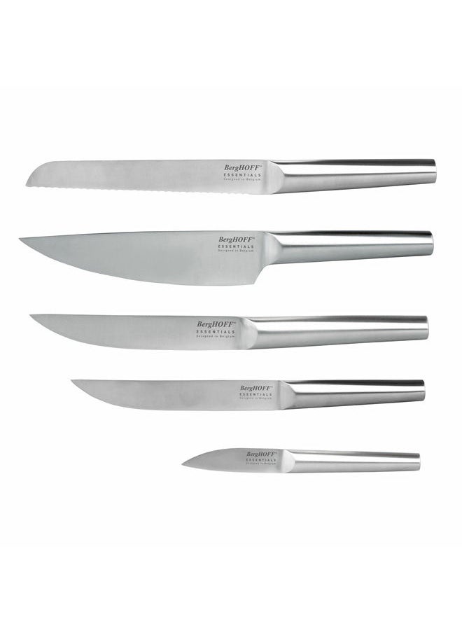 Berghoff 6-Piece Knife Block(1X Paring Knife - 8 Cm (3 1/4") 1X Utility Knife - 12 Cm (4 3/4") 1X Bread Knife - 20 Cm (8") 1X Carving Knife - 20 Cm (8") 1X Chef'S Knife - 20 Cm (8") 1X Wooden Block - 22 X 10 X 19 Cm (8 3/4" X 4" X 7 1/2"))  - Image 1