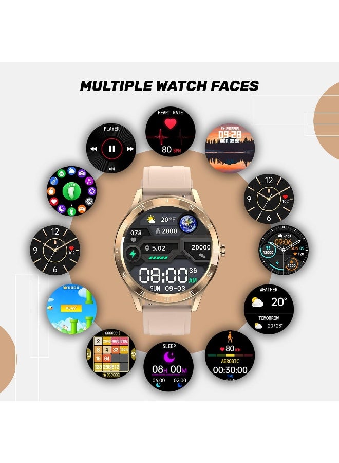 Fire-Boltt Renewed - Fire-Boltt 360 Spo2 Full Touch Large Display Round Smart Watch With In-Built Games, 8 Days Battery Life, Ip67 Water Resistant With Blood Oxygen And Heart Rate Monitoring (Gold) - Image 4