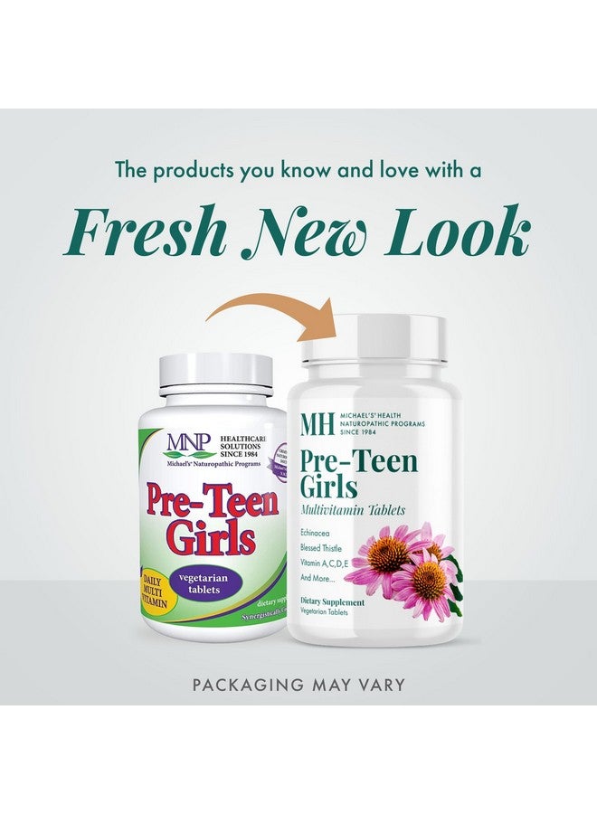 MICHAEL'S Health Naturopathic Programs Pre-Teen Girls - 30 Vegetarian Tablets - Daily Multivitamin for Healthy Growth & Development - Kosher - 15 Servings - Image 3