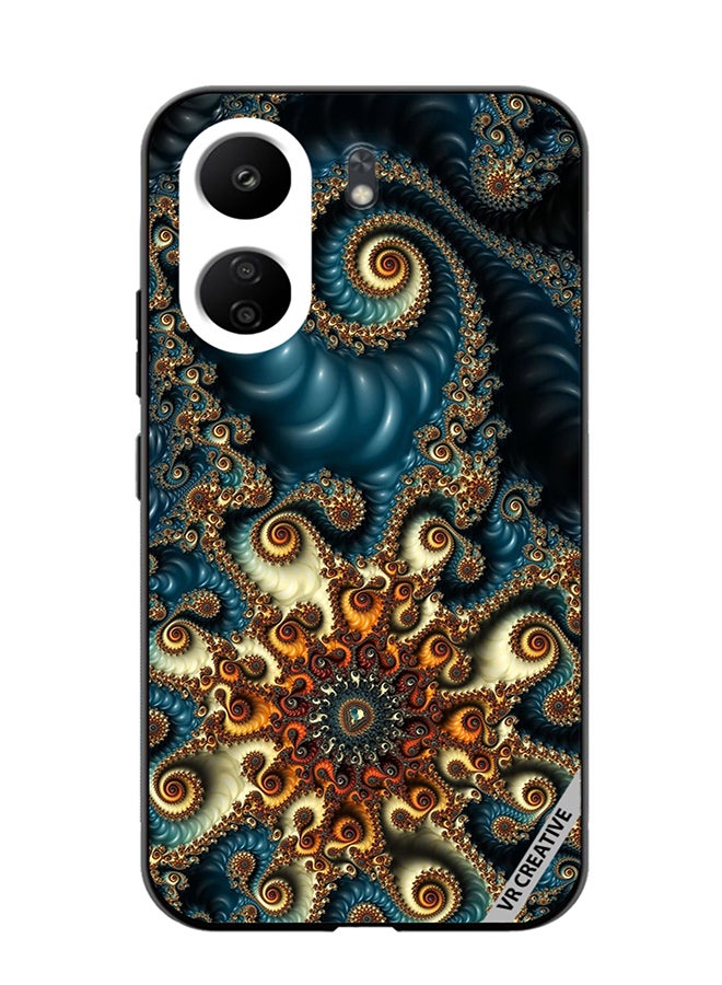 VR CREATIVE Protective Case Cover For Xiaomi Redmi 13C Mandala Design Multicolour - Image 1