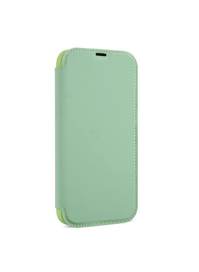 S-TOP Case For iPhone 13 Pro Skin Feel Horizontal Flip PU Leather Case with Holder & Card Slot - Image 2