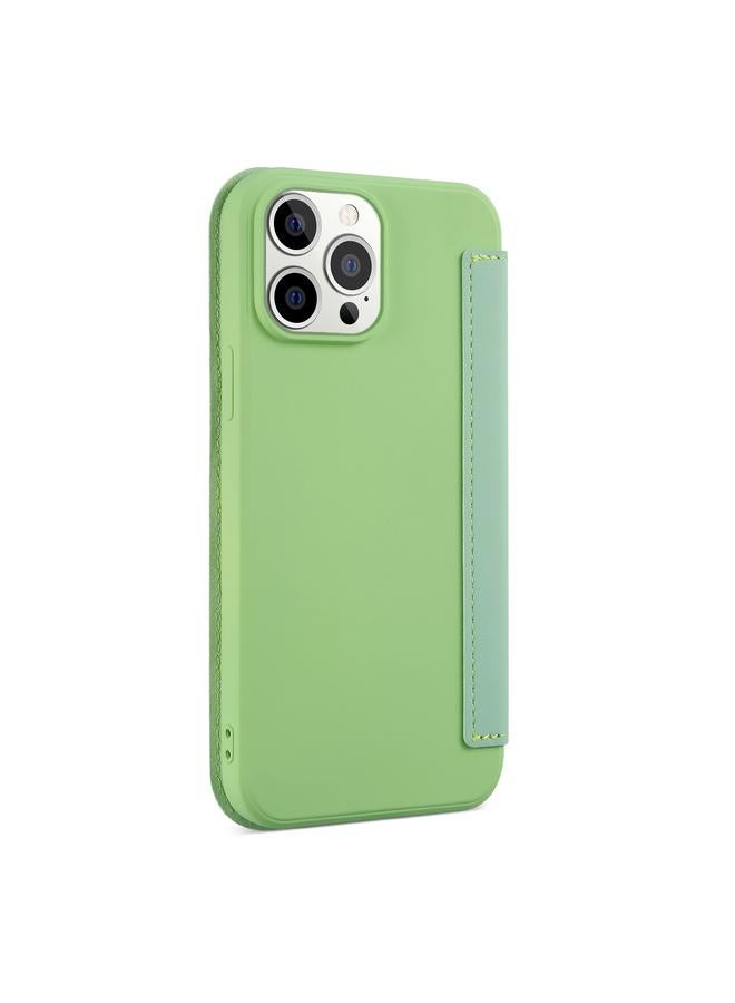 S-TOP Case For iPhone 13 Pro Skin Feel Horizontal Flip PU Leather Case with Holder & Card Slot - Image 3