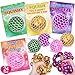 spring flower SpringFlower 24 Pack Valentines Day CardValentines Day with Squeeze Stretch Fidget Toy BallKids School Classroom Valentines Card Gifts Exchange Valentine Party Favors Prize for Kids - Image 2