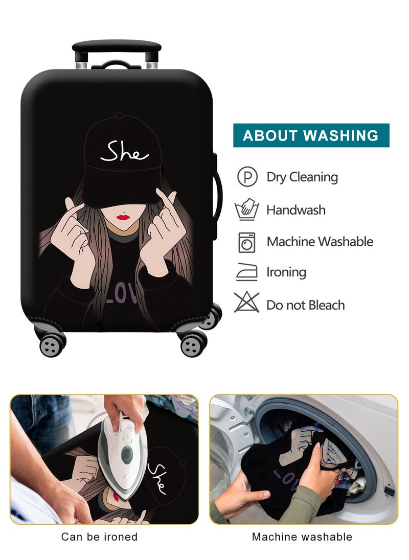 URbazaar Elastic Travel Luggage Cover Travel Suitcase Protective Cover for Trunk Case Apply to 18-30 inch luggage Suitcase Cover  - Image 3