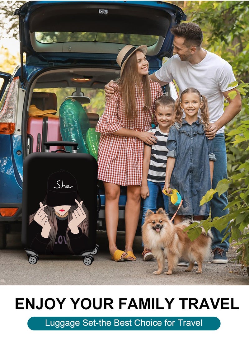 URbazaar Elastic Travel Luggage Cover Travel Suitcase Protective Cover for Trunk Case Apply to 18-30 inch luggage Suitcase Cover  - Image 2