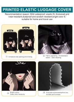 URbazaar Elastic Travel Luggage Cover Travel Suitcase Protective Cover for Trunk Case Apply to 18-30 inch luggage Suitcase Cover  - Image 5