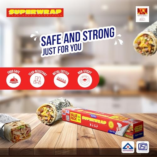 Hindalco Superwrap Aluminium Foil 20g + 10g (pack of 3) - 4 Meters per pack - Image 3