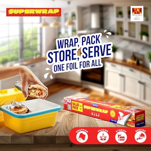 Hindalco Superwrap Aluminium Foil 20g + 10g (pack of 3) - 4 Meters per pack - Image 4