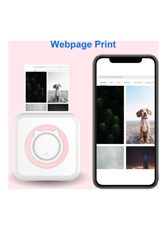 Generic Portable Mini All-In-One Photo Printer White  - Image 5