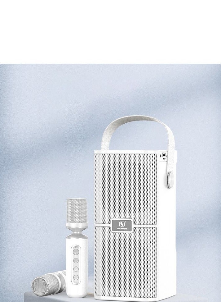 YS YS218 New High Power High Bluetooth Dual Speaker Microphone All-In-One Family Outdoor Party Karaoke TF Sound Bag  - Image 1