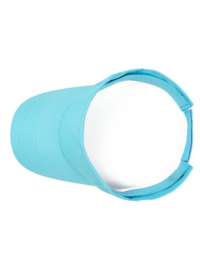 ANDICEQY Sport Sun Visor Hats Adjustable Empty Top Baseball Cap Cotton Ball Caps for Women and Men (Acid Blue) - Image 5