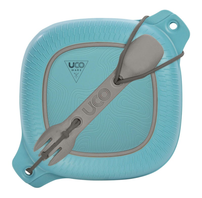 UCO طقم أدوات المطبخ للتخييم من UCO مكون من 4 قطع، أزرق، نايلون - Image 1