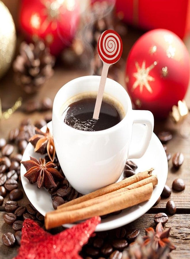 ميفنجدا 120 قطعة من أعواد تقليب القهوة الخشبية، أعواد تقليب الكوكتيل الخشبية للاستخدام مرة واحدة، أعواد تقليب الحليب الخشبية المستديرة، أعواد تقليب خشبية بطول 6 بوصات لمشروبات القهوة والكوكتيل والشوكولاتة والمشروبات الساخنة - Image 5