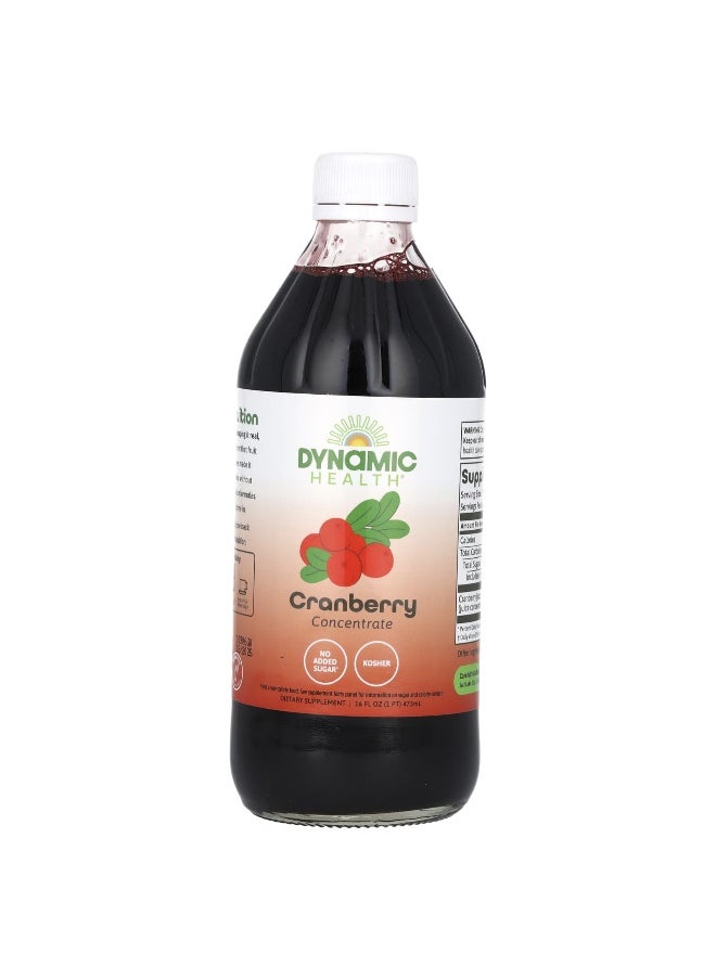 Dynamic Health Dynamic Health, Cranberry Concentrate, Glass, 16 fl oz (473 ml)  - Image 1