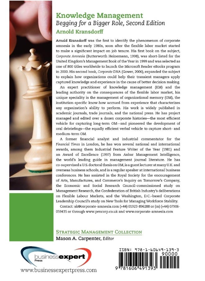Knowledge Management: Begging for a Bigger Role