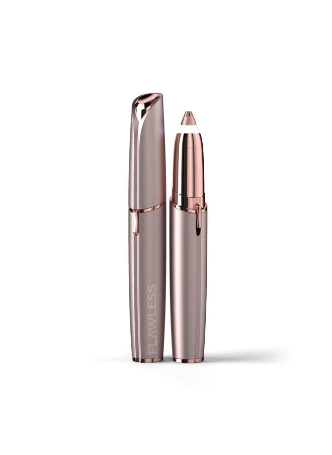 finishing touch Flawless Brows Eyebrow Hair Remover Electric Razor for Women with LED Light for Instant and Painless Hair Removal  - Image 1
