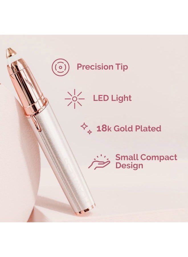 finishing touch Flawless Brows Eyebrow Hair Remover Electric Razor for Women with LED Light for Instant and Painless Hair Removal  - Image 2
