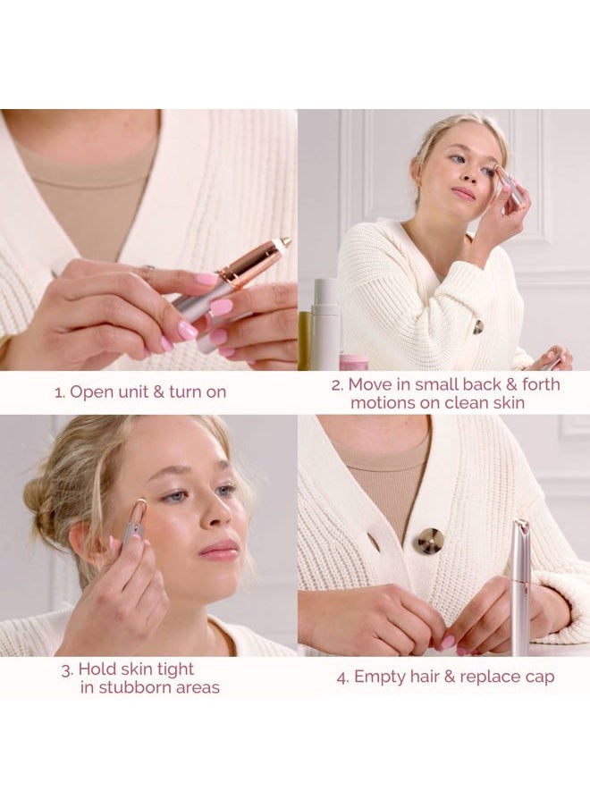 finishing touch Flawless Brows Eyebrow Hair Remover Electric Razor for Women with LED Light for Instant and Painless Hair Removal  - Image 3