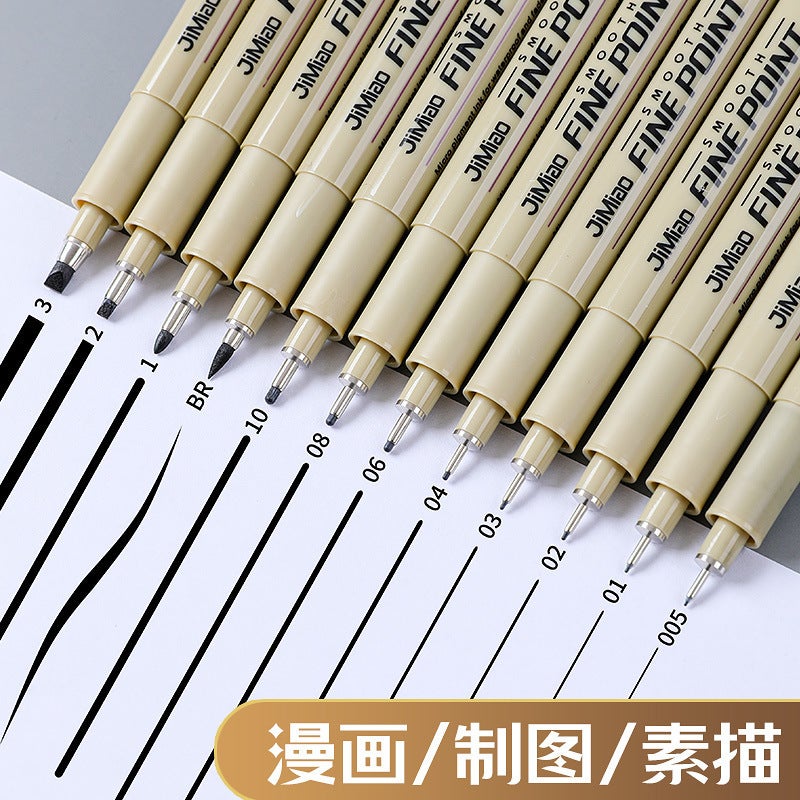 Needle Pen Art Special Sketch Waterproof Hook Pen Student Design Sketch Comic Drawing Needle Tube Brush Set - Image 2