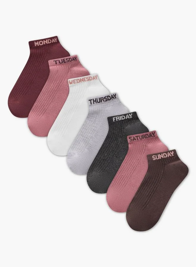 Splash FAV Pack of 7 Ankle Length Trainer Socks