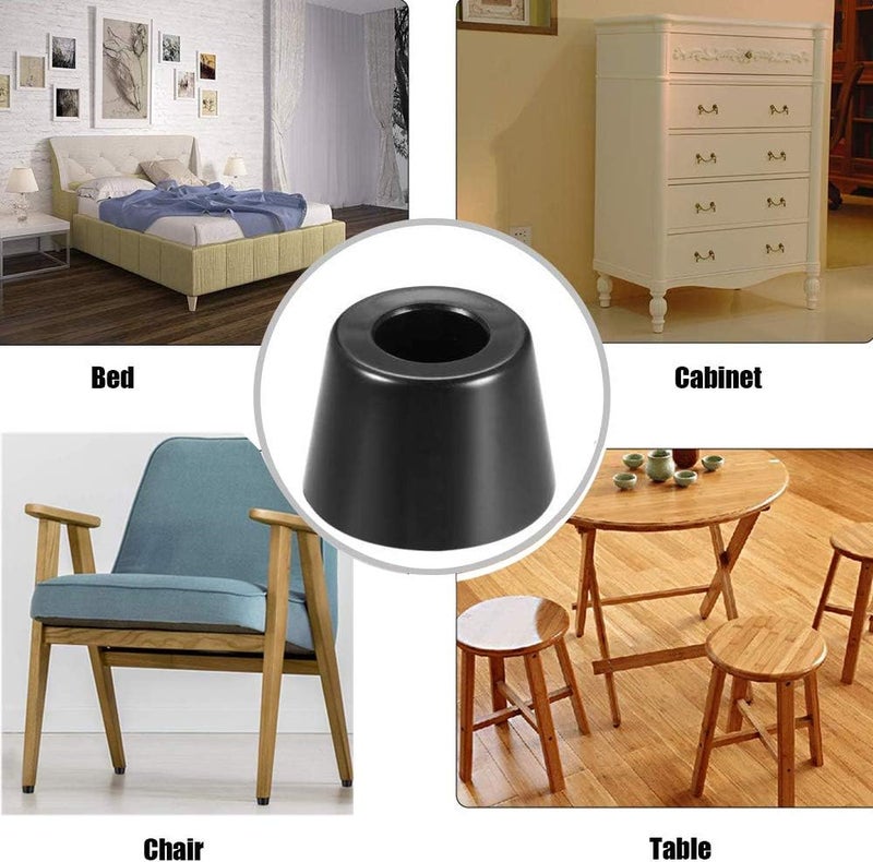 Eyech 40 قطعة أقدام مطاطية دائرية طويلة مضادة للاهتزاز مثبتة بأقدام مطاطية لمقاعد الخزائن والمكاتب والطاولات - Image 5